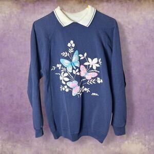 Vintage Morning Sun navy blue sweatshirt